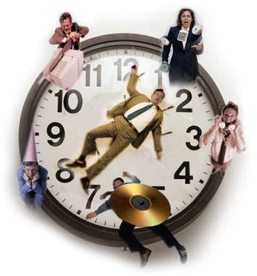 Time, kaleidoskop, calendar, clock