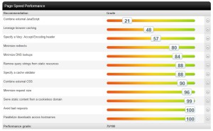 Page Speed Performance test