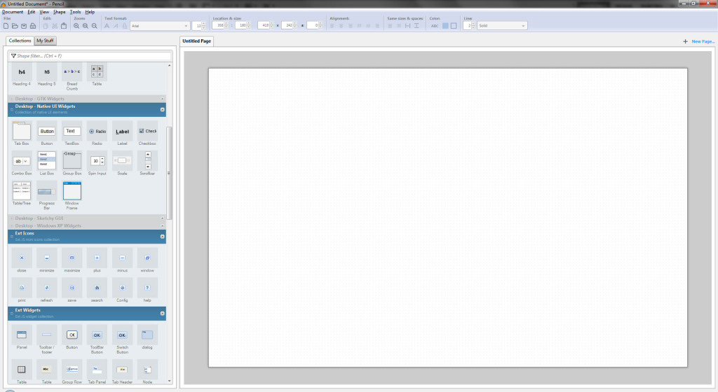 Evolus Pencil Interface