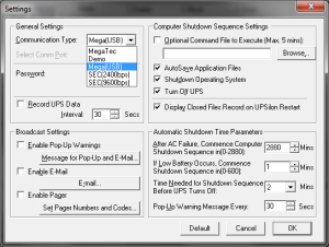 UPSilon 2000, software UPS yang disertakan dalam penjualan UPS ICA 