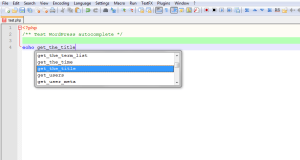 Displaying matching function as you type
