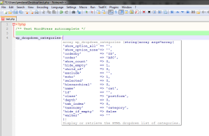 Displays function description and parameter arguments