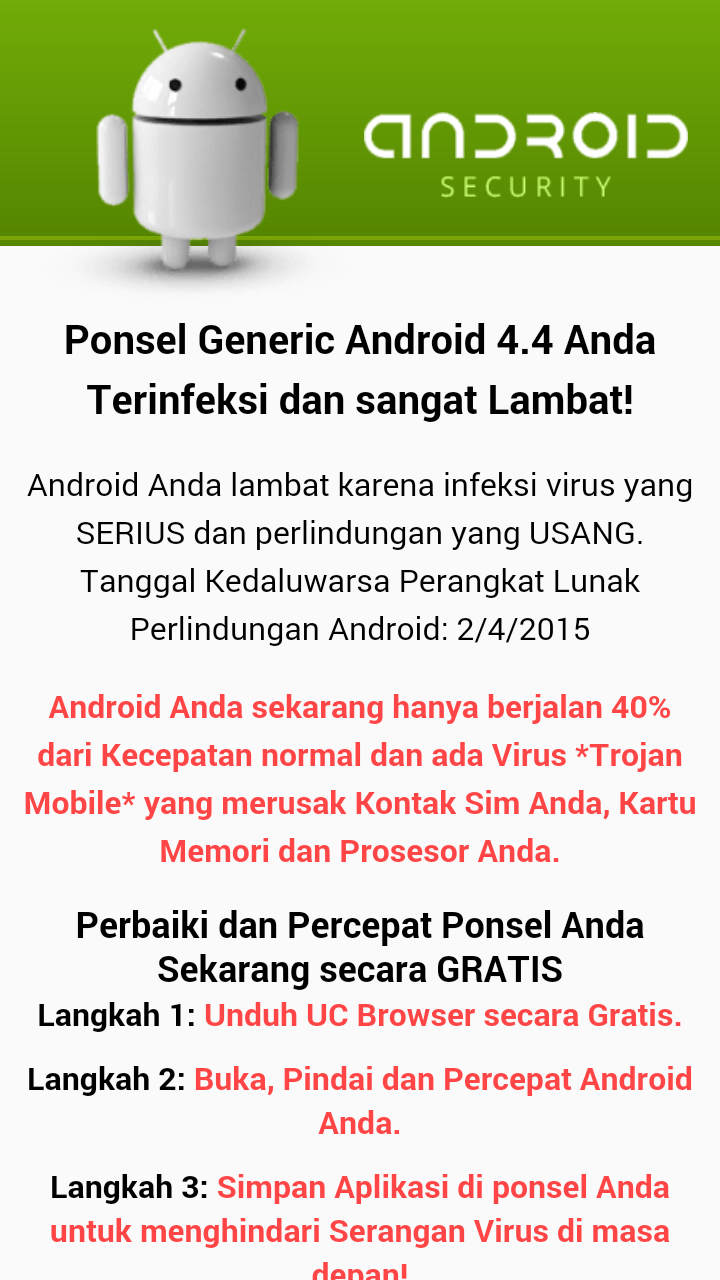 UC Browser bad advertisement force Android user to download their crap app (4)