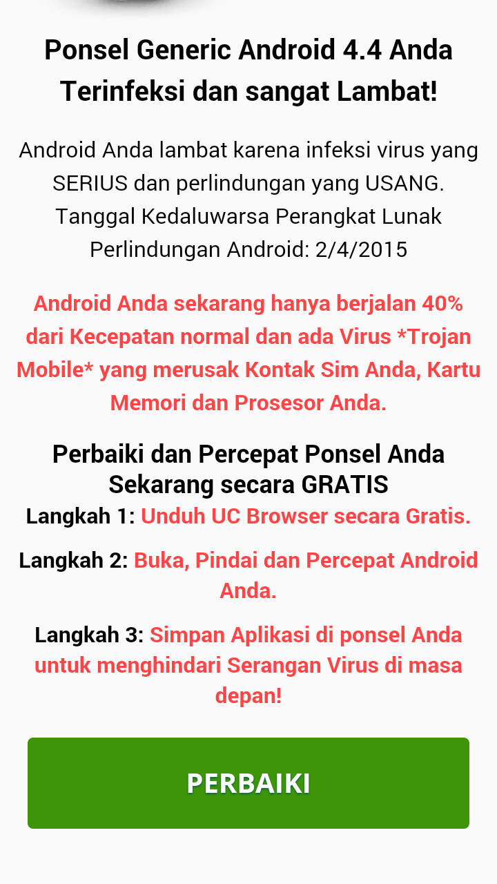 UC Browser bad advertisement force Android user to download their crap app (5)