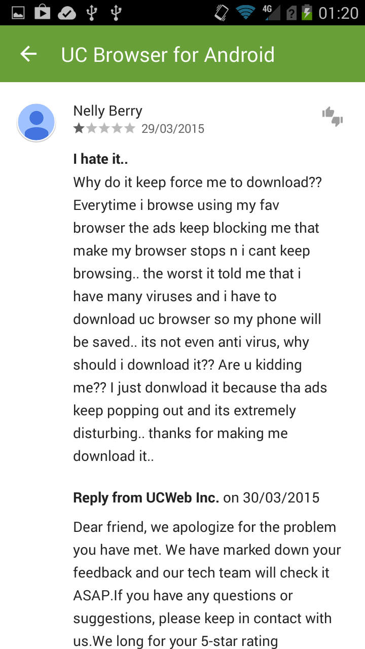 UC Browser bad advertisement force Android user to download their crap app (6)