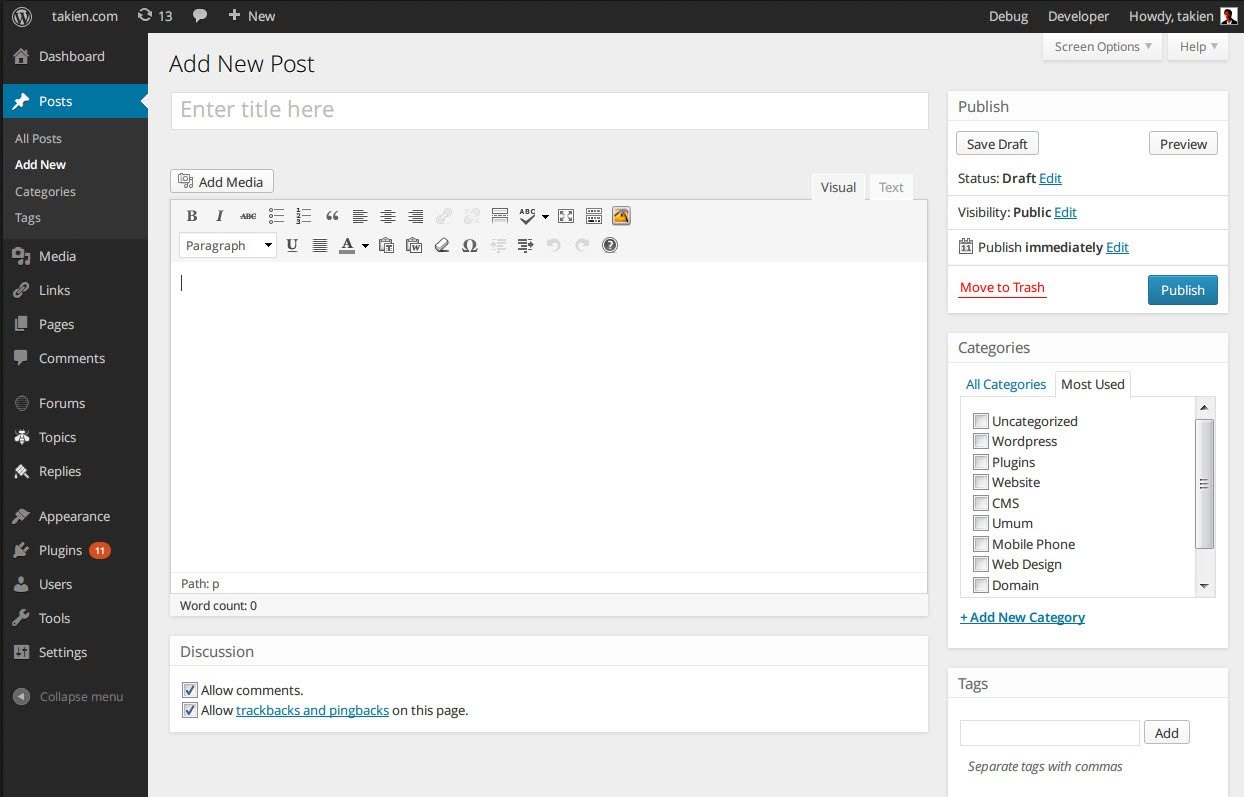 Matt Mullenweg diam-diam membuat versi metro-UI untuk admin WordPress
