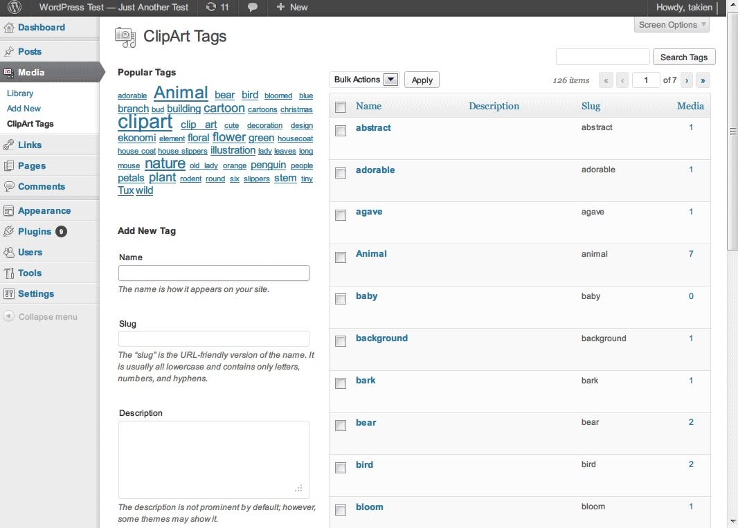 ClipArt is a WordPress plugin to collect, organize, and insert clip art on...