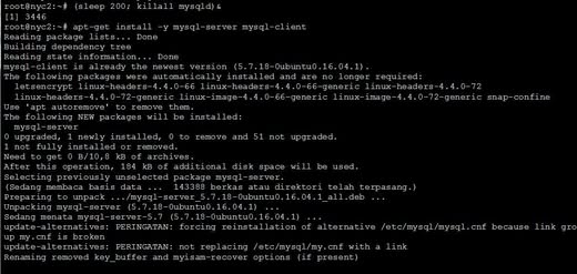Gimana cara benerin eror di Ubuntu 16.04.1, gara2 error di MySQL 5.7.18