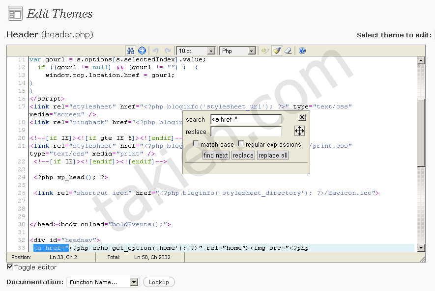 editarea, wordpress code editor, wordpress syntax highlight